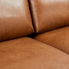 Dalton Leather 2-Piece Chaise Sectional (111"&ndash;121")