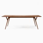 Extra Deep Mid-Century Extendable Dining Table (72"&ndash;92") - Acorn