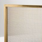 Modern Stone Fireplace Screen &amp; Log Holder