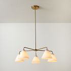 Sculptural 5-Light Cone Chandelier
