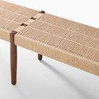 Morton Woven Show Wood Bench