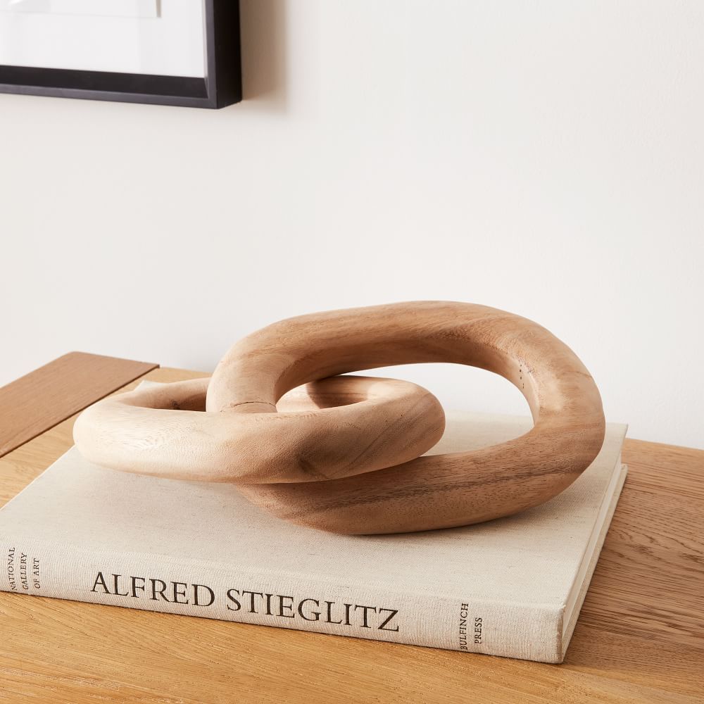 Natural Link Wooden Object (Set of 2) by West Elm
