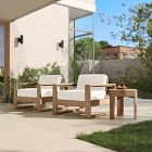 Portside Outdoor Lounge Chairs &amp; Round Side Table Set
