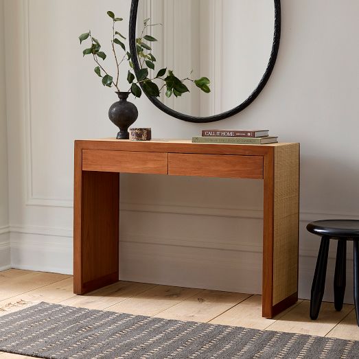 Baldwin Raffia Storage Console (40") by West Elm
