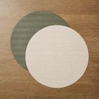 Braid Textured Easy-Care Round Placemats