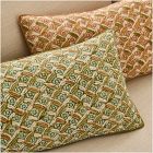 Pierce &amp; Ward Floral Lattice Lumbar Pillow Cover