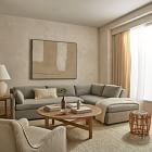 Textured Luxe Linen Curtain - Sand