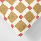 Crewel Geo Check Pillow Cover