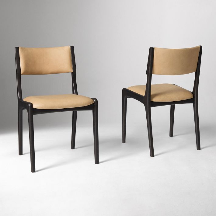 Damon Cafe Leather Dining Chair | West Elm