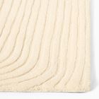Flowing Lines Carved Wool Rug Swatch