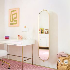 Swivel Mirror with Pinboard - Stylish Kids Wall Decor | West Elm