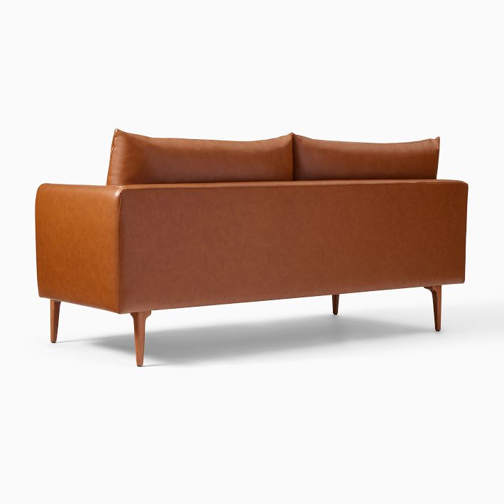 Auburn Leather Loveseat (70