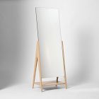 Free-Standing Wood Floor Mirror