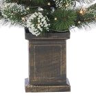 Pre-Lit Faux Potted 4' Trees (Set of 2)