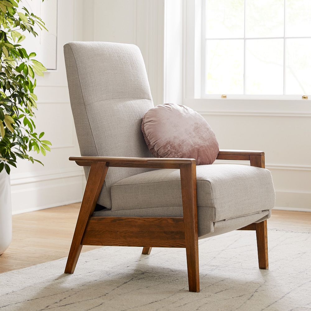 Mid-Century Show Wood Recliner by West Elm