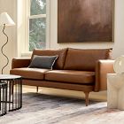 Auburn Leather Loveseat (70")