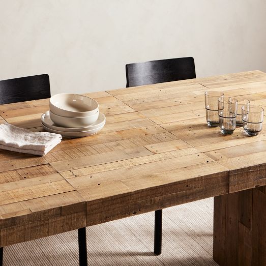 Yvette Woven Rectangle Dining Table (84