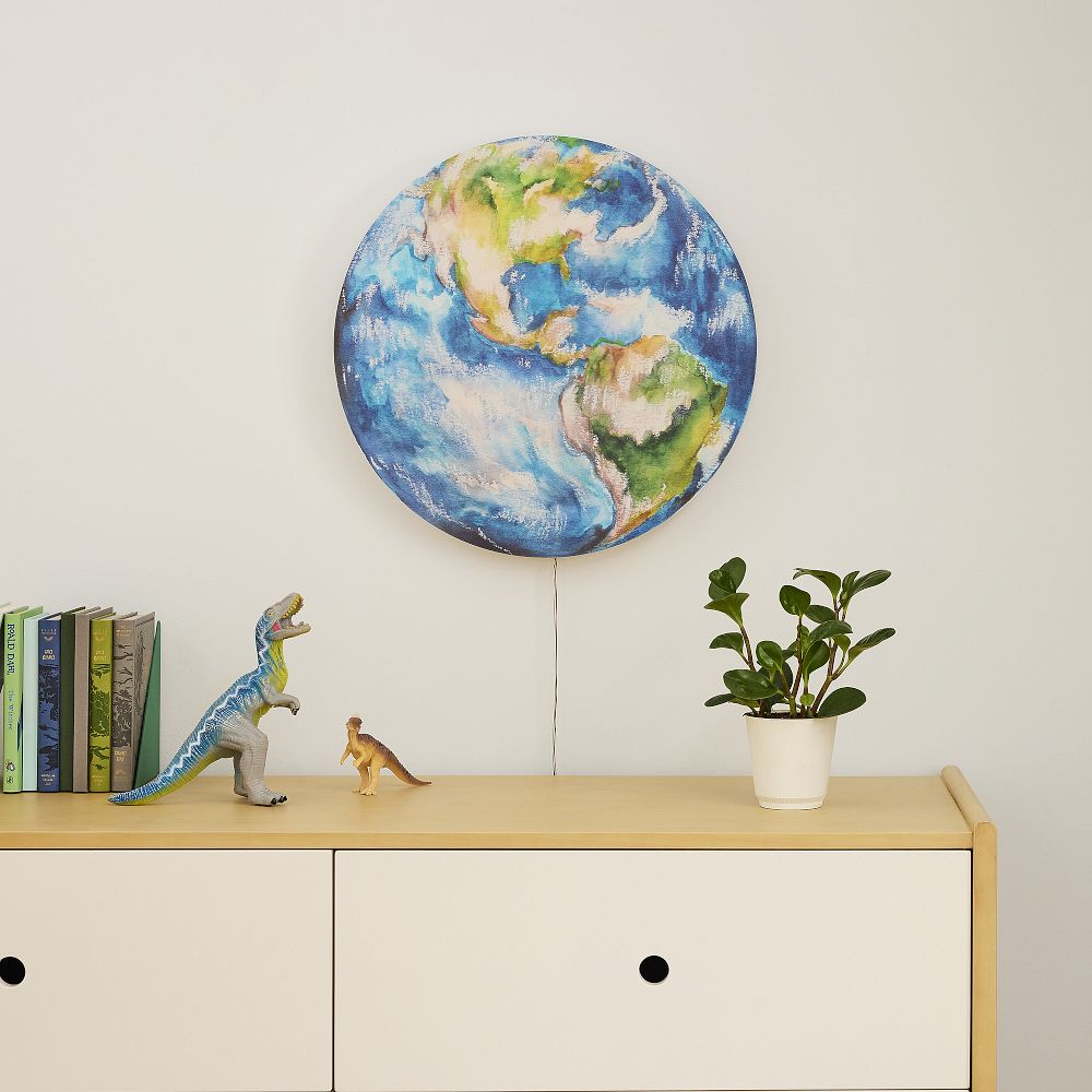 Lit Acrylic Earth Light | West Elm