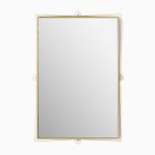 Pierce &amp; Ward Brass Wall Mirror