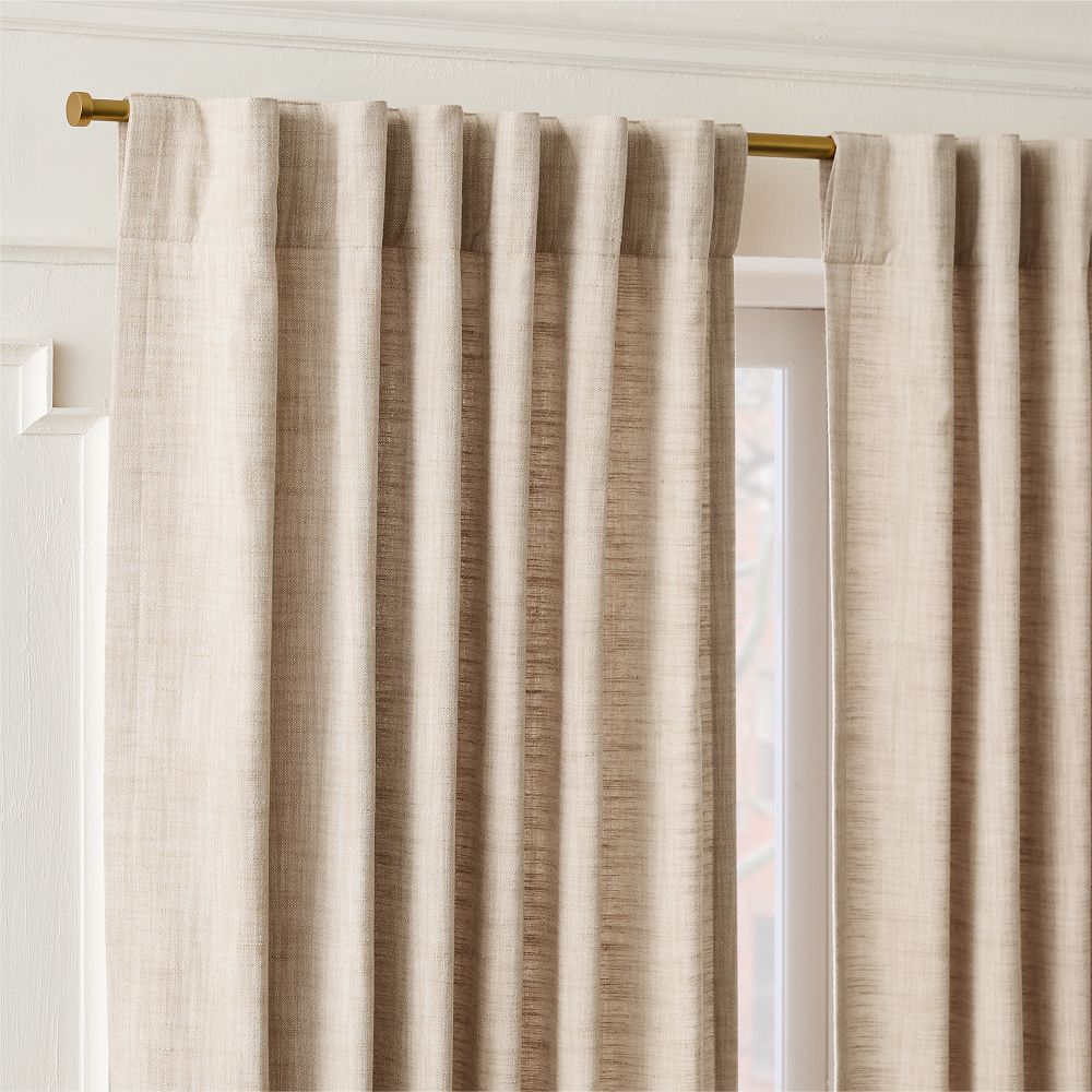 Chambray Woven Curtain by West Elm