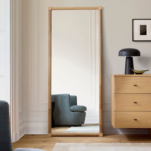 Peyton Wood Floor Mirror by West Elm