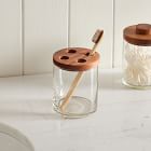 Clover Wood &amp; Glass Bath Accessories