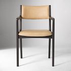 Damon Cafe Leather Dining Arm Chair