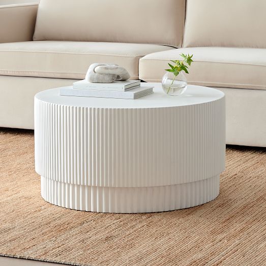 Fluted Coffee Table | Modern Living Room Furniture | West Elm