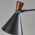 Walnut LED Task Floor Lamp