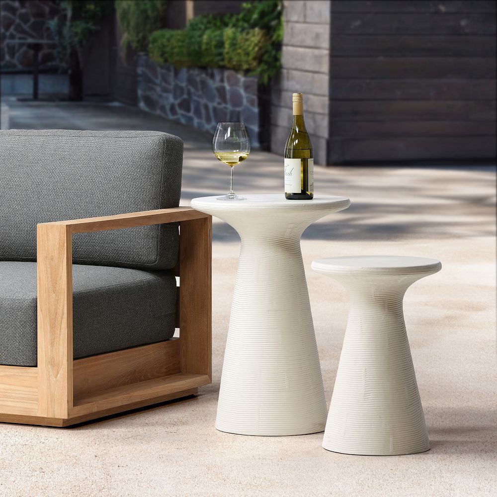 Nishadi Round Outdoor Side Table (14"-17") by West Elm