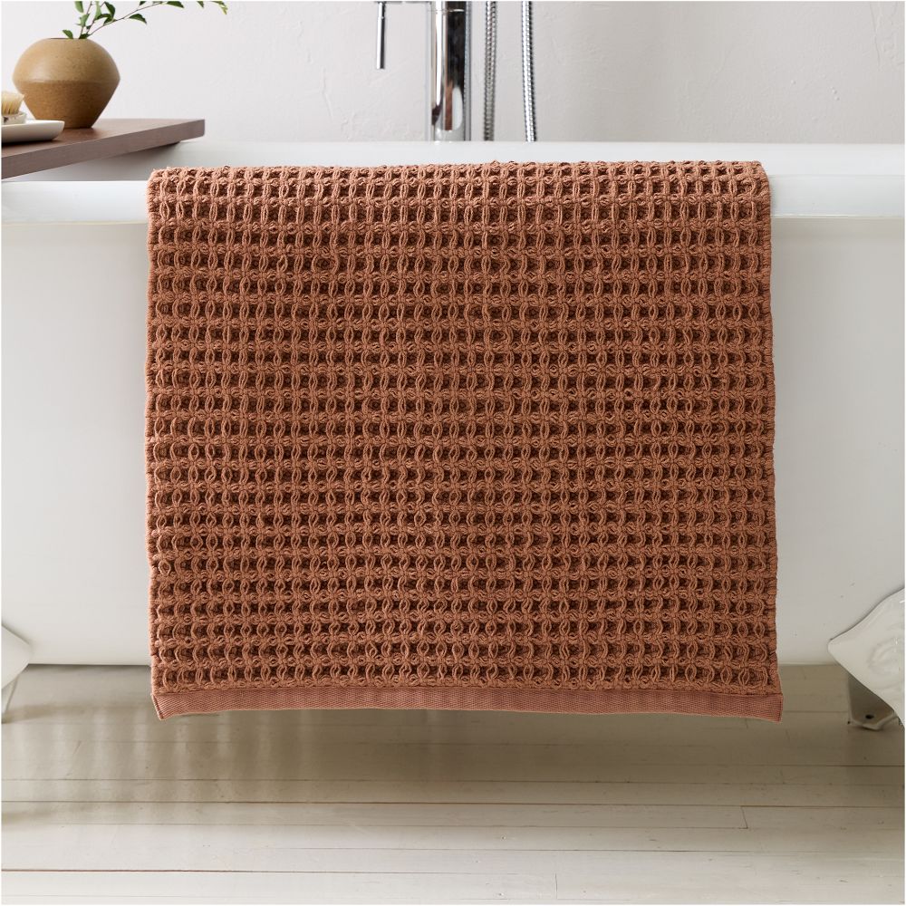 Waffle Bath Mat - Baked Clay, 20x34