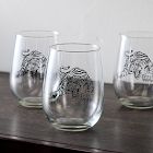 Counter Couture Stemless Wine Glass Sets