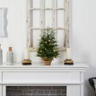 Faux Christmas Tree w/ Burlap Base