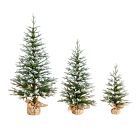 Faux Snow Christmas Tree (Set of 3)