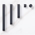 Reeded Drawer Hardware - Matte Black