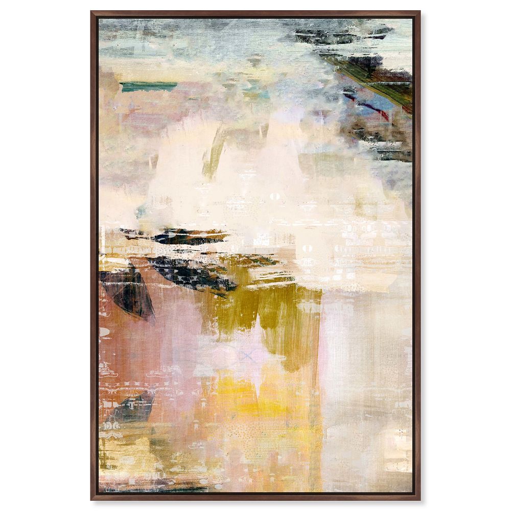 Sunset Abstract Framed Canvas Wall Art by West Elm