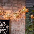 Decorative 10-Piece Rattan String Lights - Cylinder