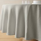 European Linen Round Tablecloth