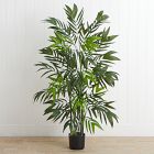 Faux Potted Bamboo Palm Tree