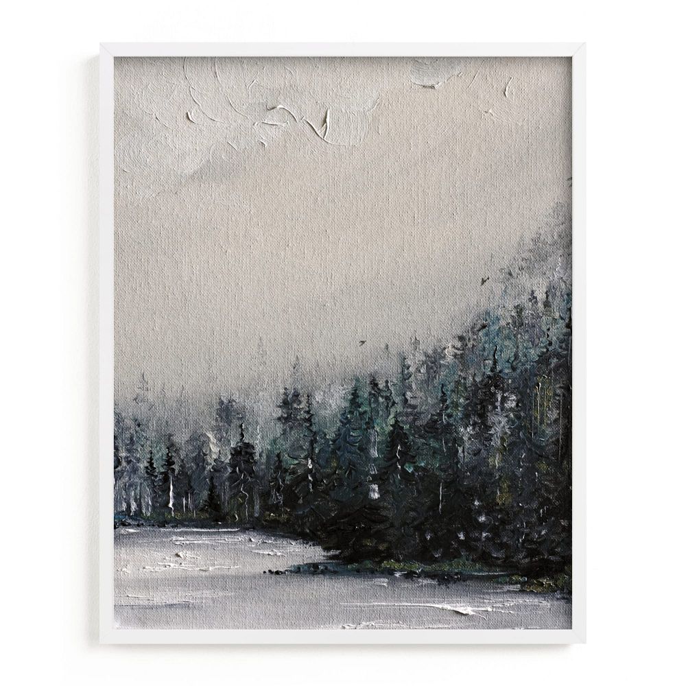 Fog & Forest Framed Wall Art by Minted for West Elm by West Elm