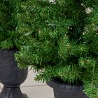 Pre-Lit Faux Norway Pine Porch Christmas Trees (Set of 4)