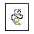 Serena the Snake Framed Wall Art by Ula Boom