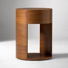 Open Box: Claremont Round Nightstand (15") - Cool Walnut