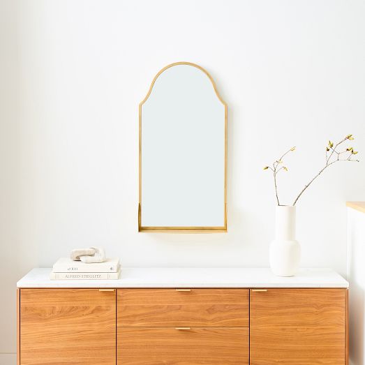 Metal Arch Shelf Mirror by West Elm