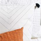 Anchal Project Geometric Stitch Throw Pillow