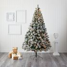 Faux Flocked Oregon Christmas Tree