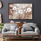 Flower Field Landscape Framed Canvas Wall Art