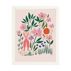 Garden Girl Framed Wall Art by Leah Duncan
