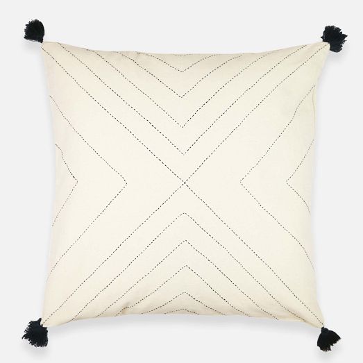 Anchal Project Geometric Stitch Throw Pillow by West Elm