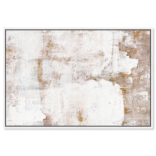 Earthy Metallic Framed Canvas Wall Art by West Elm